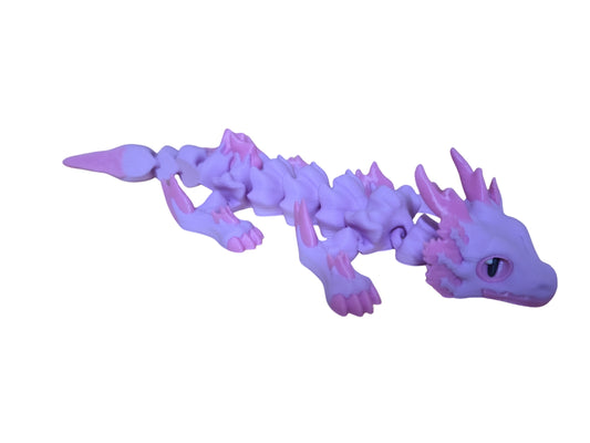 3D-printed, articulated axolotl or "sea dragon" fidget toy