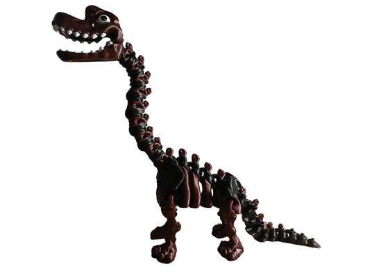 articulated Skeleton Brachiosaurus. 3D-printed flexible model
