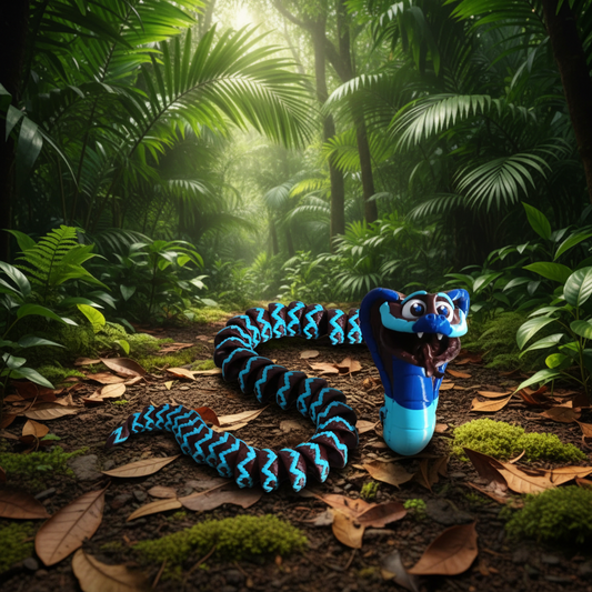 3D printed articulated Flexi Cobra design by Flexi Factory, Printed by Uniskull Creations.