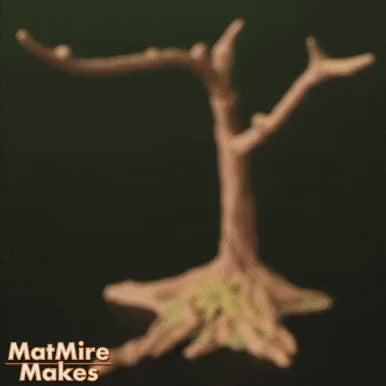 3D-printed articulated "Sloth plus Tree display" set designed by MatMire Makes. And 3D printed by Uniskull Creations.