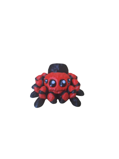 3D-printed flexi spider or jumping spider pet.