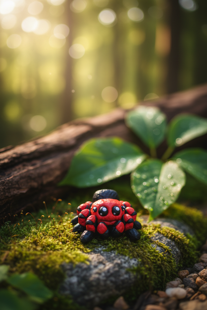 3D-printed flexi spider or jumping spider pet.