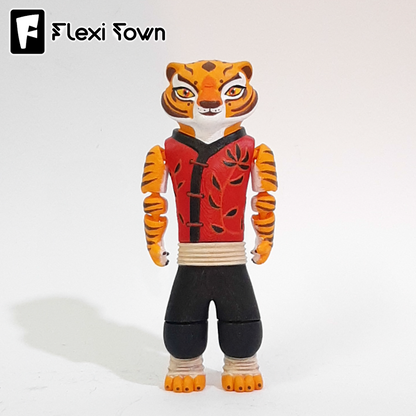 Kung Fu Panda Collection by Flexi Town, 3D printed by Uniskull Creations.