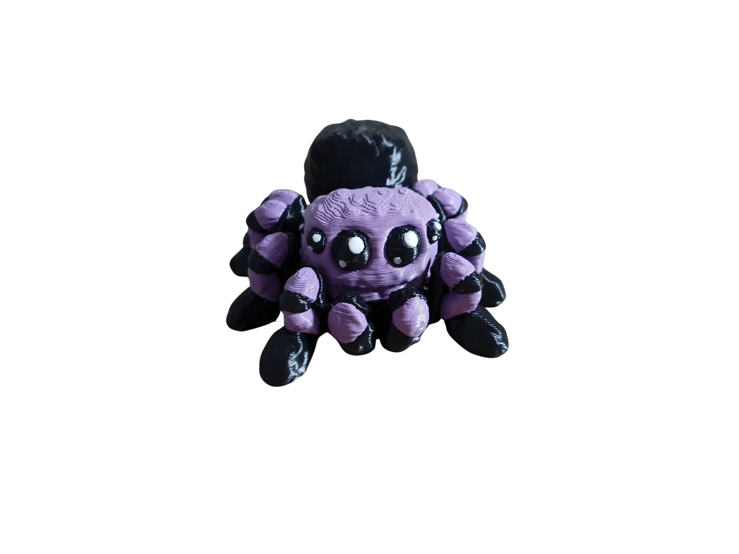 3D-printed flexi spider or jumping spider pet.