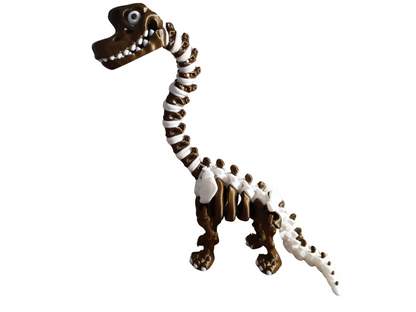 articulated Skeleton Brachiosaurus.  3D-printed flexible model